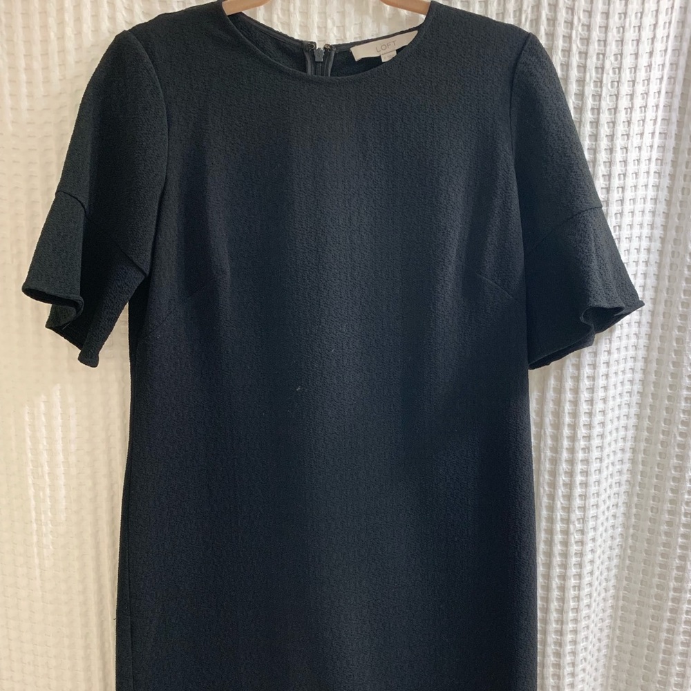 Black Bell Sleeve Shift dress